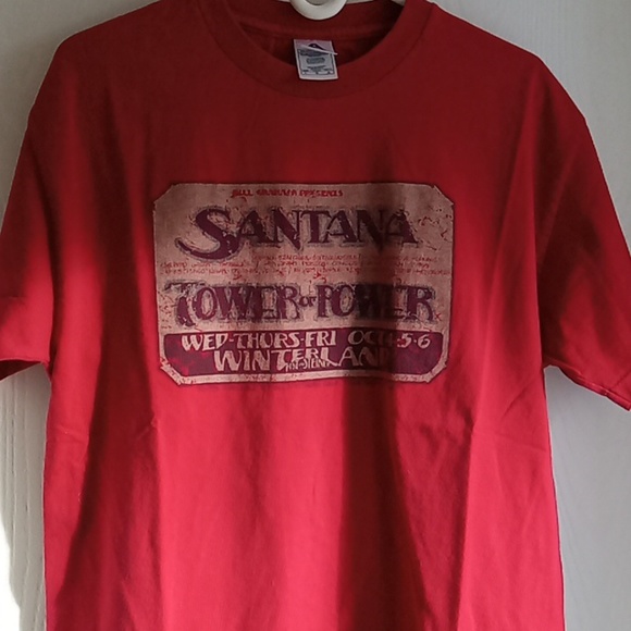 Vintage T Graphic Shirt- Santana Tower Of Power - Picture 2 of 7